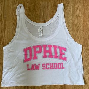 *DPHIE LAW SCHOOL CROPPED TANK*